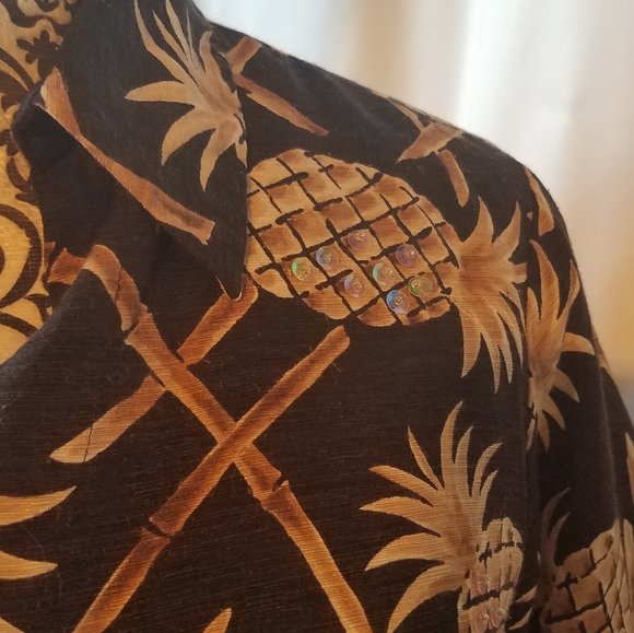 Silk Land sz m dressy top - Picture 6 of 6